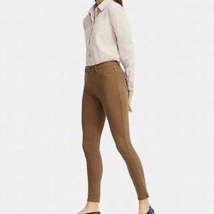 Uniqlo ultra stretch high rise skinny brown leggings size small